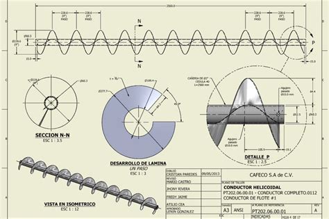 how to make screw conveyor in autocad|screw conveyor dwg.